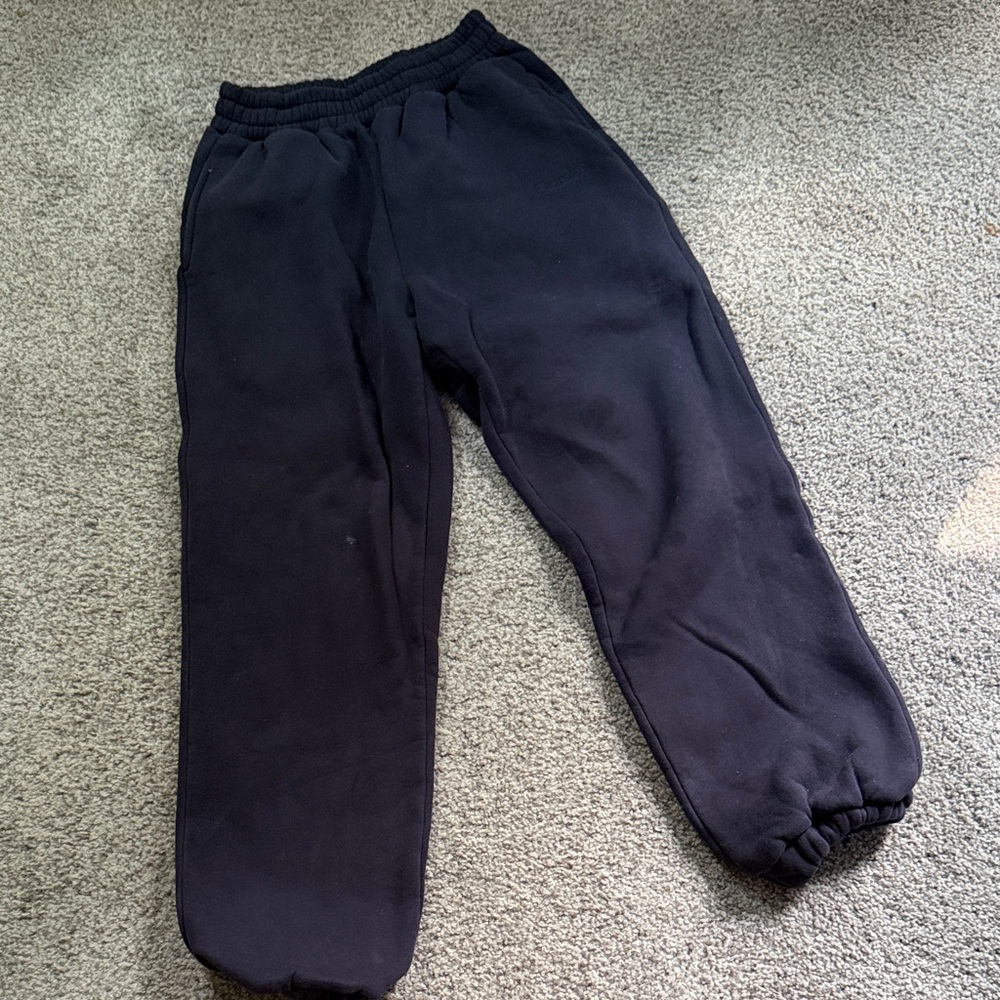 Classic Black Fleece Sweatpants